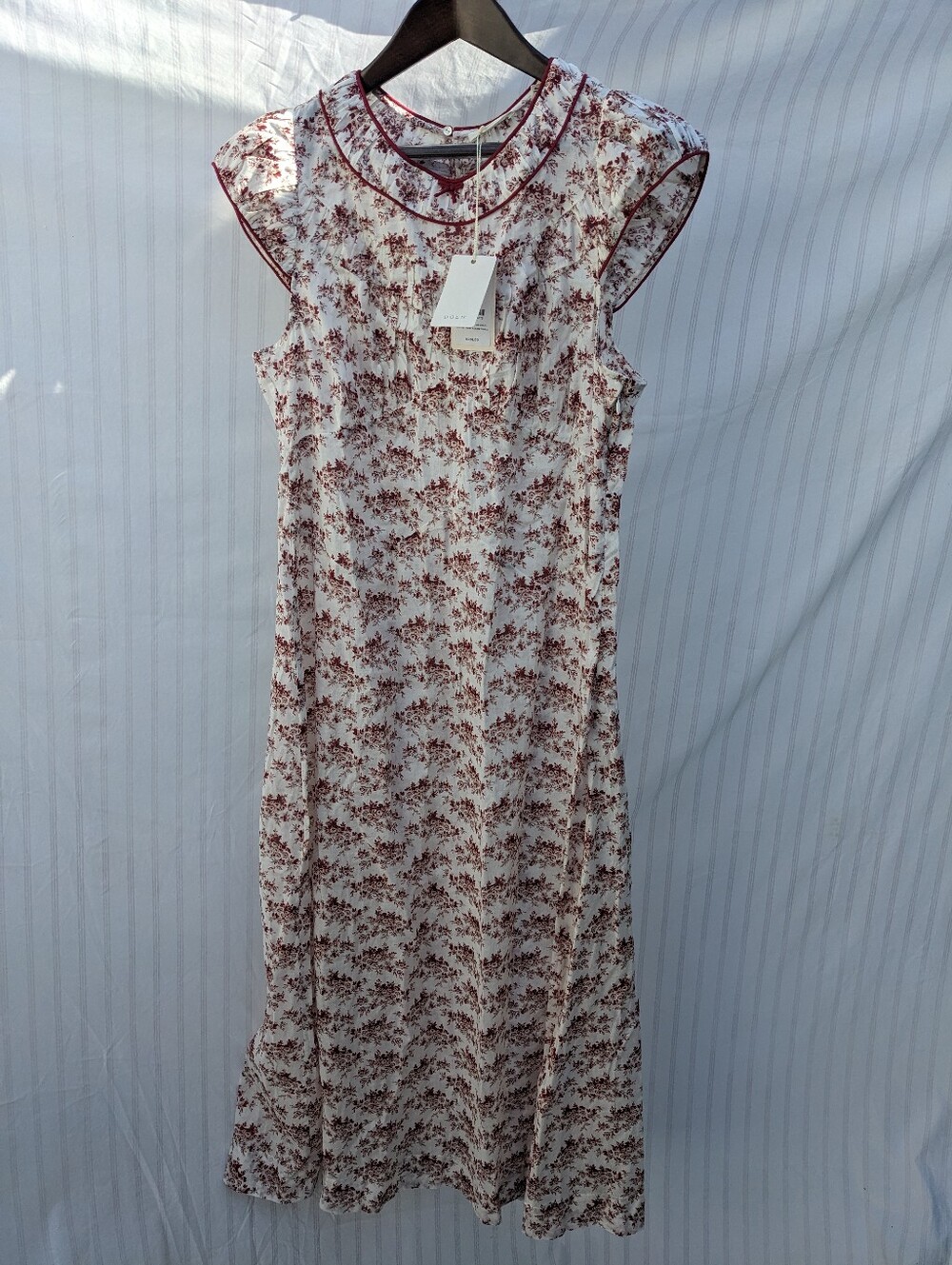 Doen Raphaela Ivory Rosier Floral Print Dress XLarge NWT